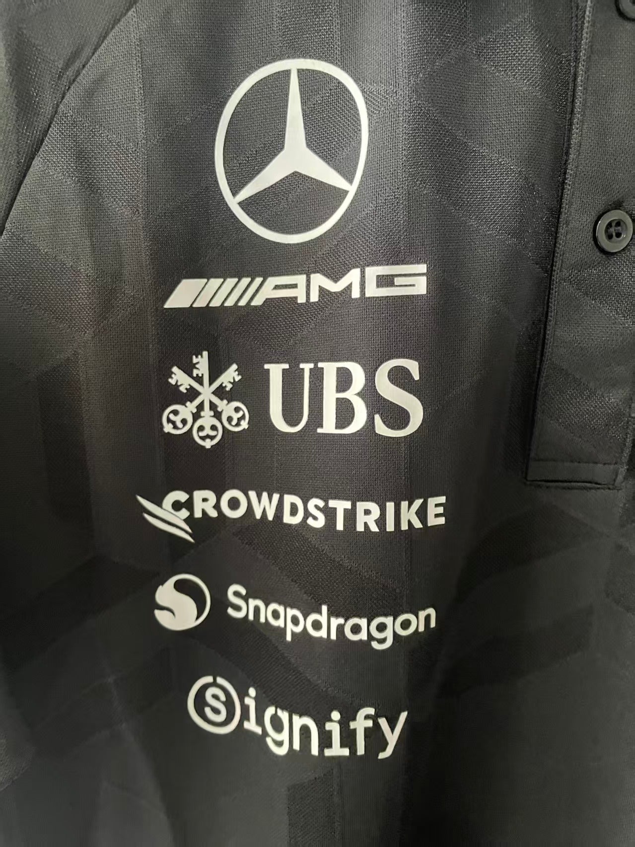 2026 F1 Mercedes Polo Black Racing Suit S-5XL
