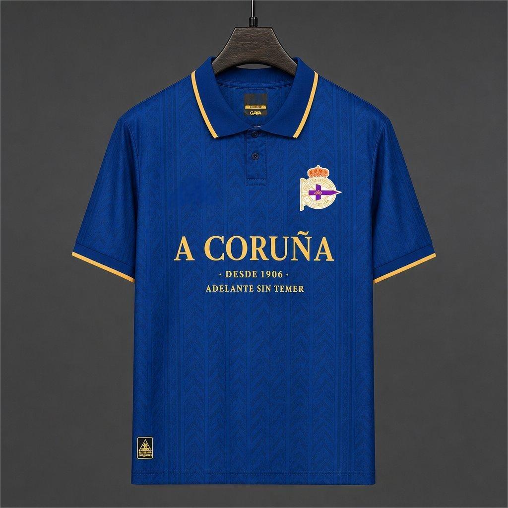 2026-27 La Coruna 120th Anniversary Special Edition Polo S-4XL