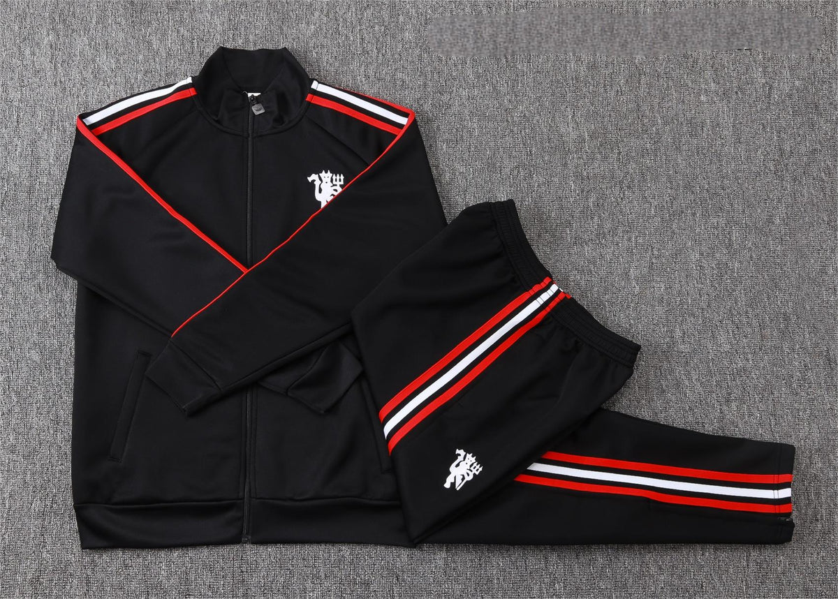 2026-27 Manchester United Black Full Zip Training Suit Adults Or Children