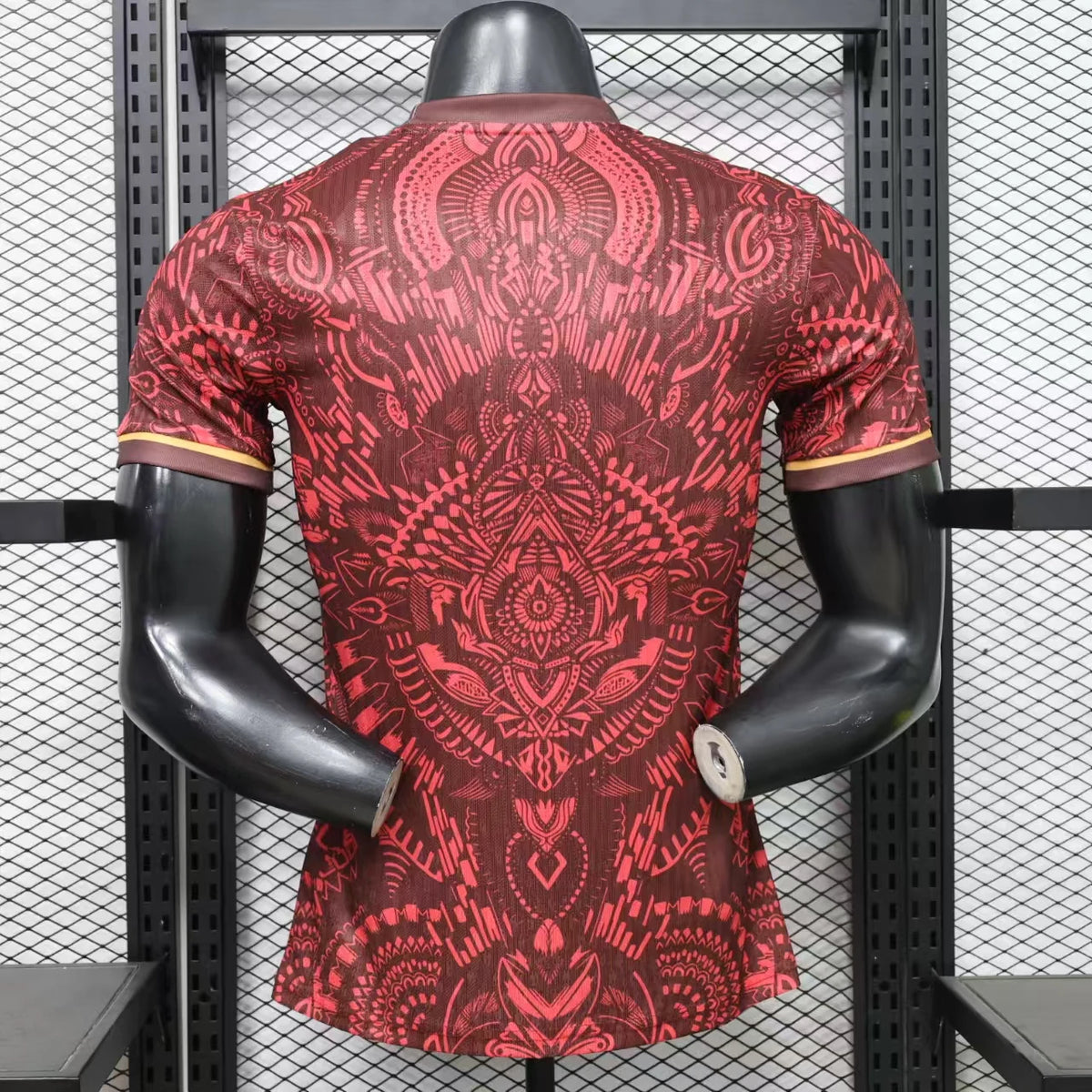 2026-27 París Rojo Oscuro con Patrón Tribal Jugador Especial S-3XL