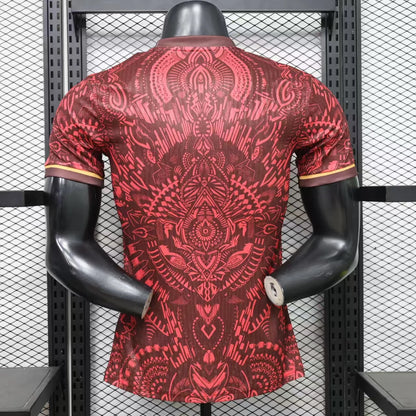 2026-27 París Rojo Oscuro con Patrón Tribal Jugador Especial S-3XL