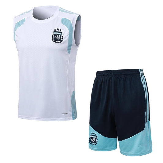2627 Traje de Chaleco Blanco Argentina S-2XL