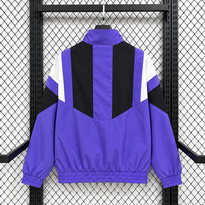 2026-27 Real Madrid Purple EQT Casual Training Windbreaker S-2XL