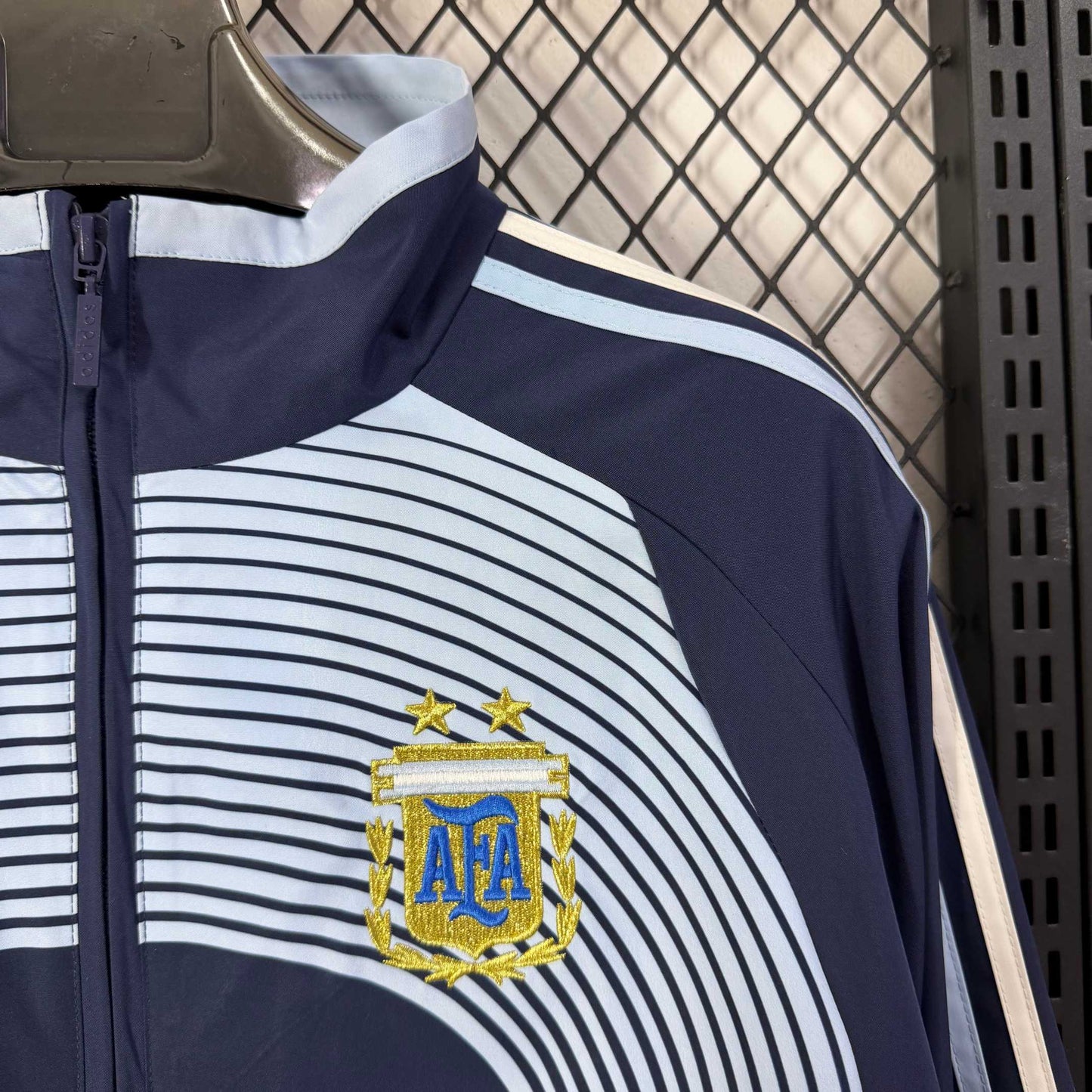 2026 Argentina Classic Navy and Blue Casual Windbreaker S-2XL