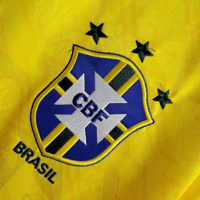 1991-93 Brazil Home Retro S-XXL