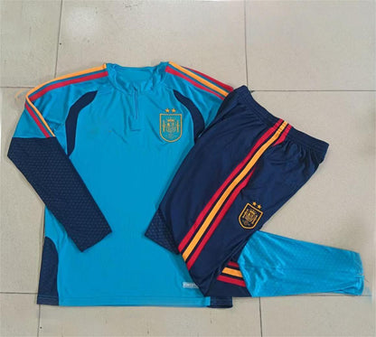 2026 Spain Lake Blue 2-star Half Zip Training Suit Adults Or Children