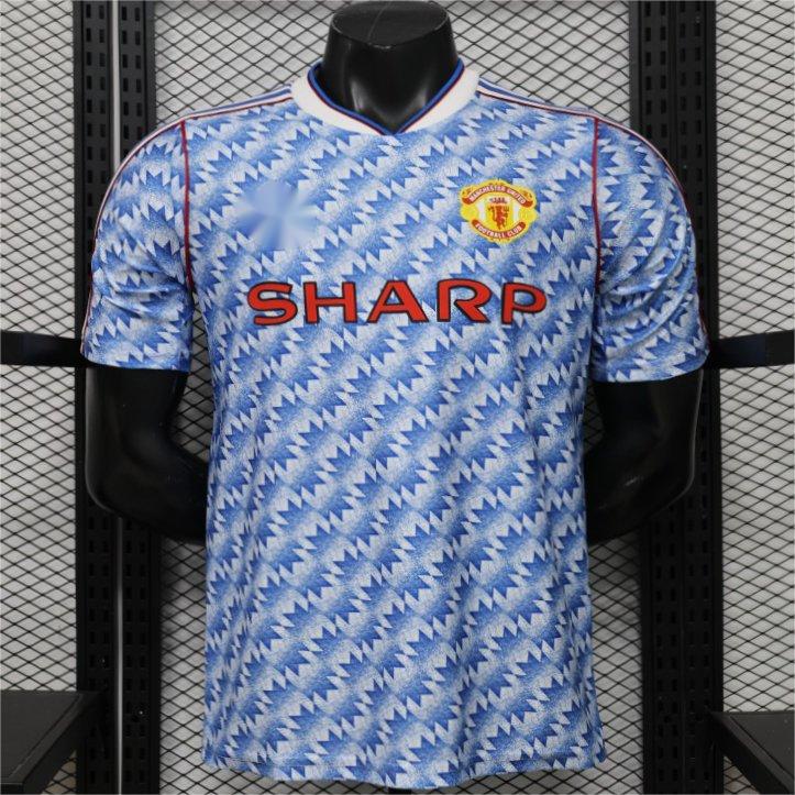 2026-27 Manchester United Away Blue Vintage Remake Player S-3XL