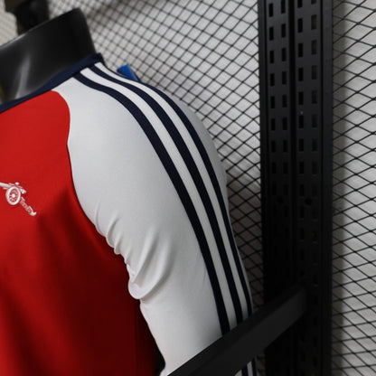 2026-27 Arsenal Originals Retro Red with White Long Sleeve Raglan Home Player S-3XL
