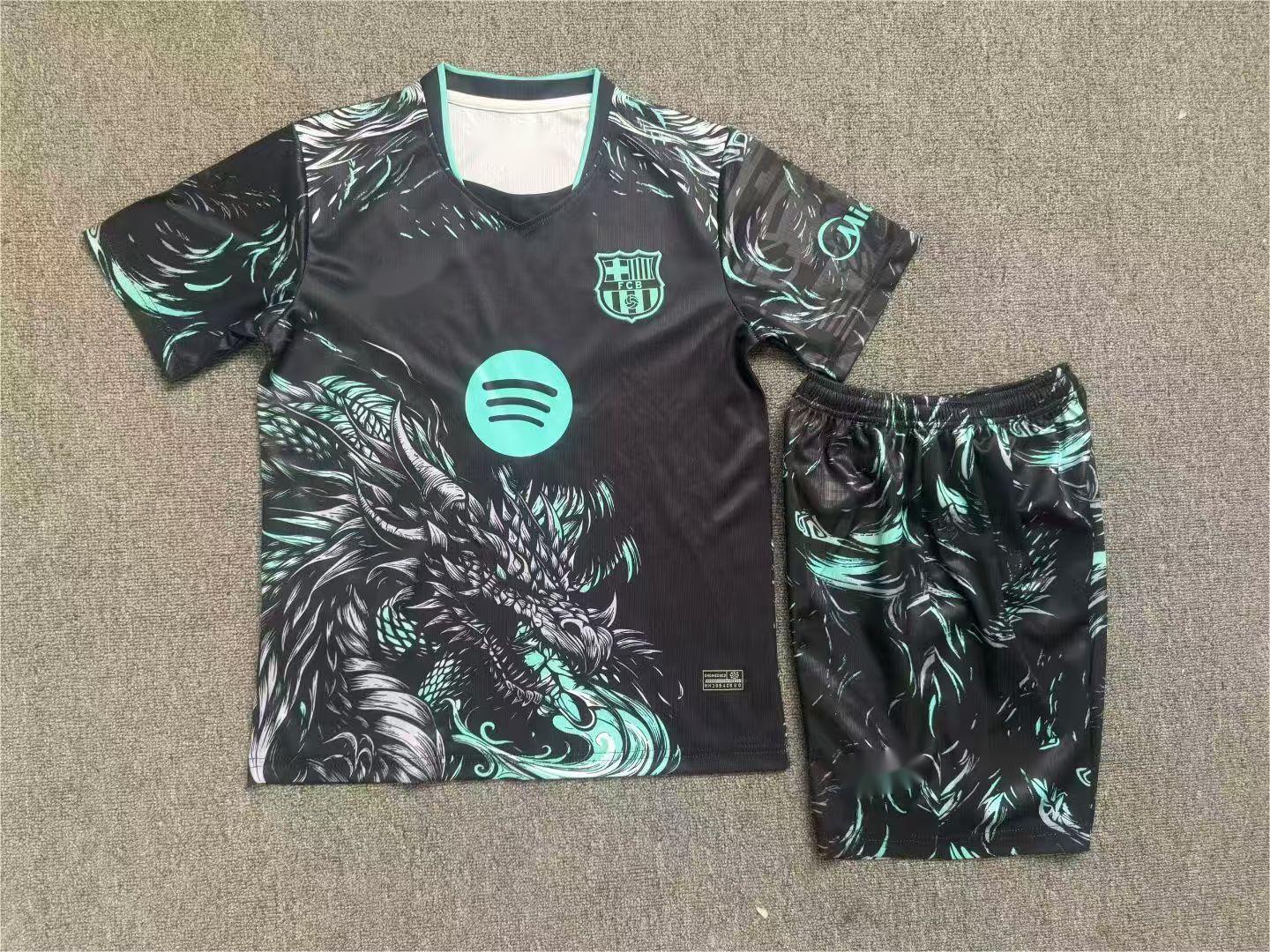 2026-27 Barcelona Black Dragon Kids Size 16-28