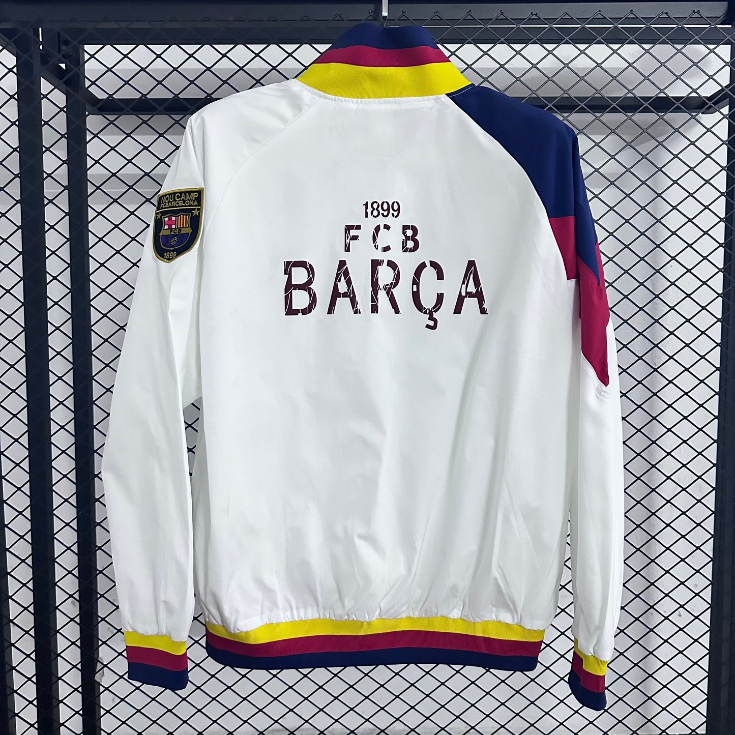 2025-26 Barcelona White Windbreaker S-2XL