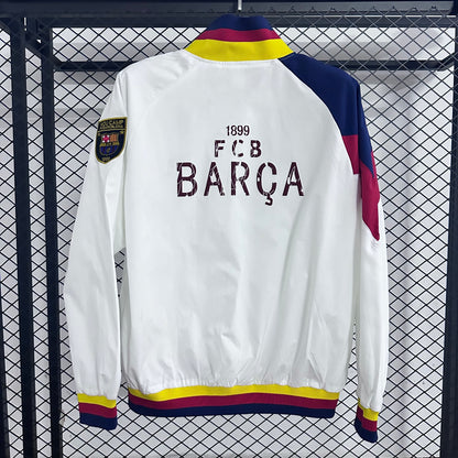 2025-26 Barcelona White Windbreaker S-2XL