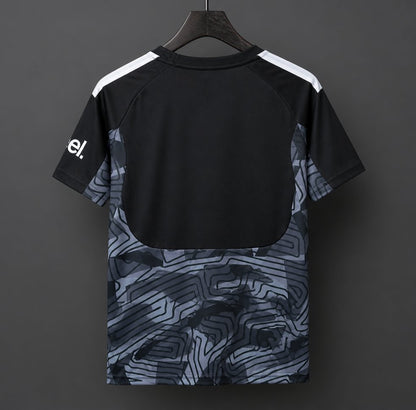 2026-27 Arsenal Black with Dark Grey Geometric Contour Pattern Goalkeeper S-2XL