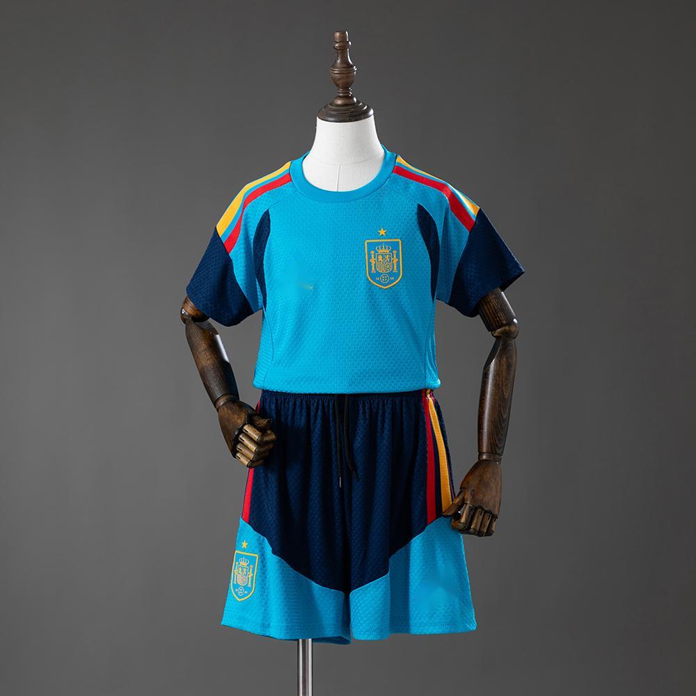 2026 Spain Training Kids Kit Jersey - Blue 16-28