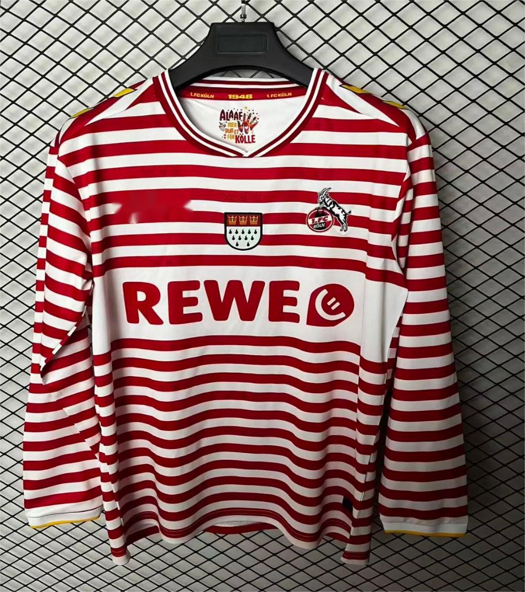 2025-26 Köln Carnival WhiteRed Long Sleeve Special S-2XL