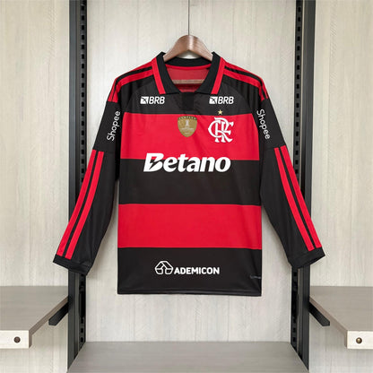 2026-27 Flamengo Home All Sponsors Long Sleeve S-4XL