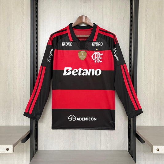 2026-27 Flamengo Home All Sponsors Long Sleeve S-4XL
