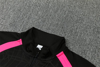 2026-27 Portugal Black Half Zip Training Suit Adults Or Children