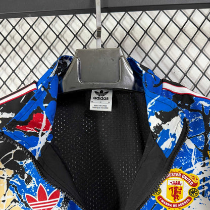 2025-26 Manchester United Stone Roses Band Collaboration Waterproof Windbreaker S-2XL