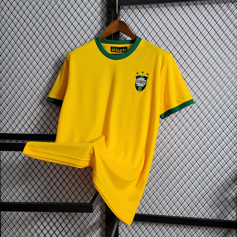 Retro 1970-1972 Brazil Home Size S-XXL