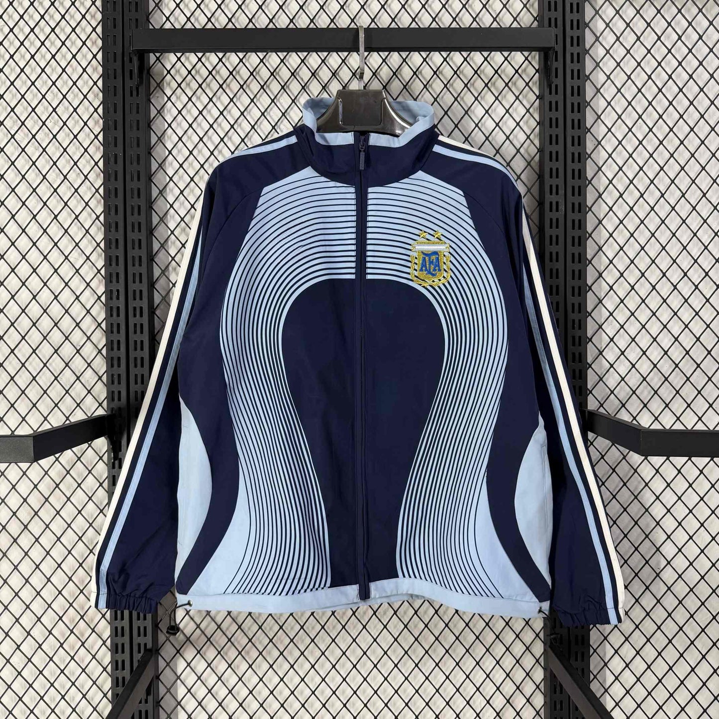 2026 Argentina Classic Navy and Blue Casual Windbreaker S-2XL