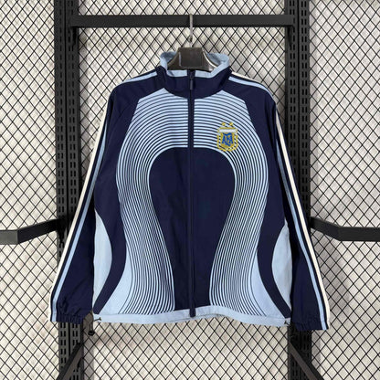2026 Argentina Classic Navy and Blue Casual Windbreaker S-2XL