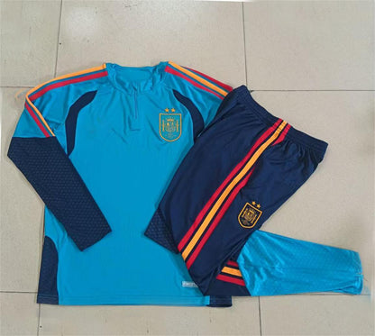 2026 Spain Lake Blue 2-star Half Zip Training Suit Adults Or Children