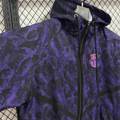 2026-27 Barcelona Black Purple Casual Windbreaker S-2XL