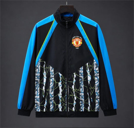 2026-27 Manchester United Black Blue 1990-92 Bringback Track Jacket S-3XL