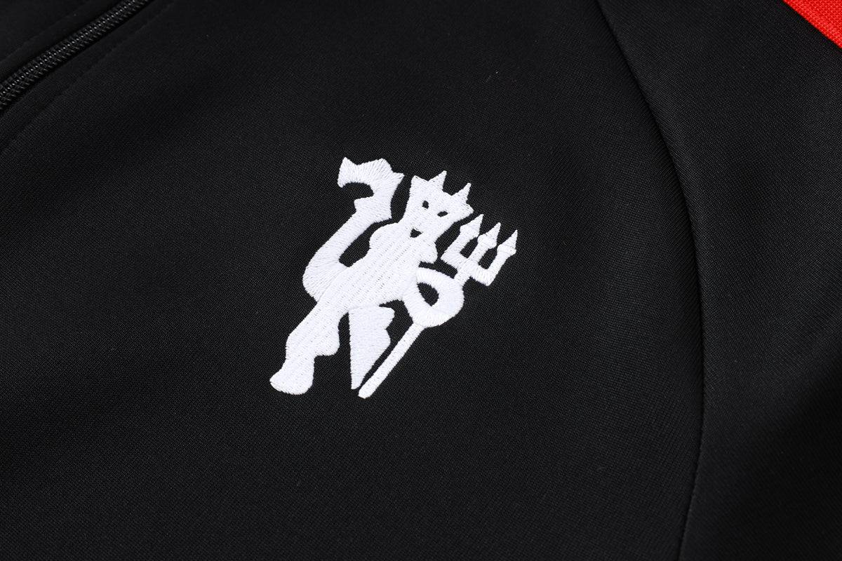 2026-27 Manchester United Black Full Zip Training Suit Adults Or Children