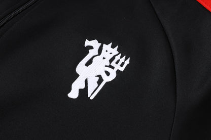 2026-27 Manchester United Black Full Zip Training Suit Adults Or Children