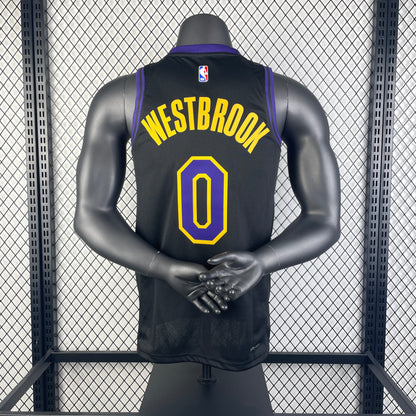 NBA 2024-25 Lakers City Edition No. 0 Westbrook