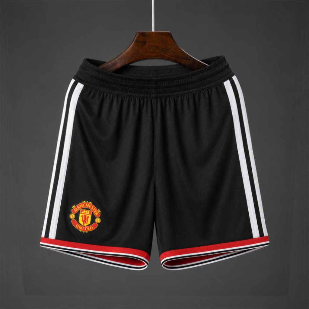 2026-27 Manchester United Away Black Shorts Player S-4XL