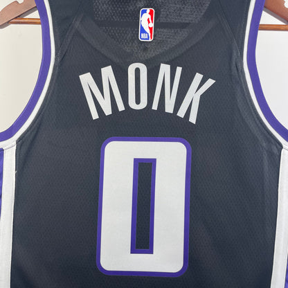 NBA 2024-25 Kings away black No. 0 Monk