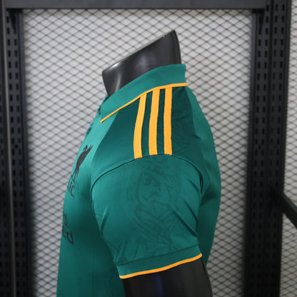 2026-27 Liverpool Green With Gold Trim Casual Retro Player S-3XL
