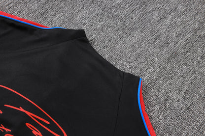 2026-27 Paris Black Half Zip Training Suit Adults Or Children