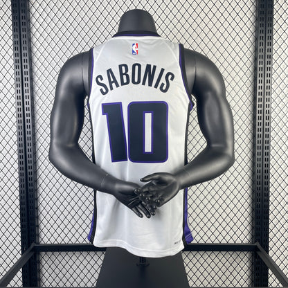 NBA 2024-25 Kings home white No. 10 SABONIS