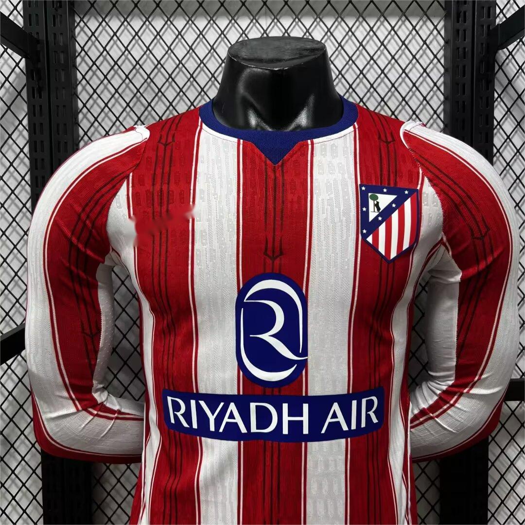 2026-27 Atletico Madrid Home Long Sleeve player S-3XL