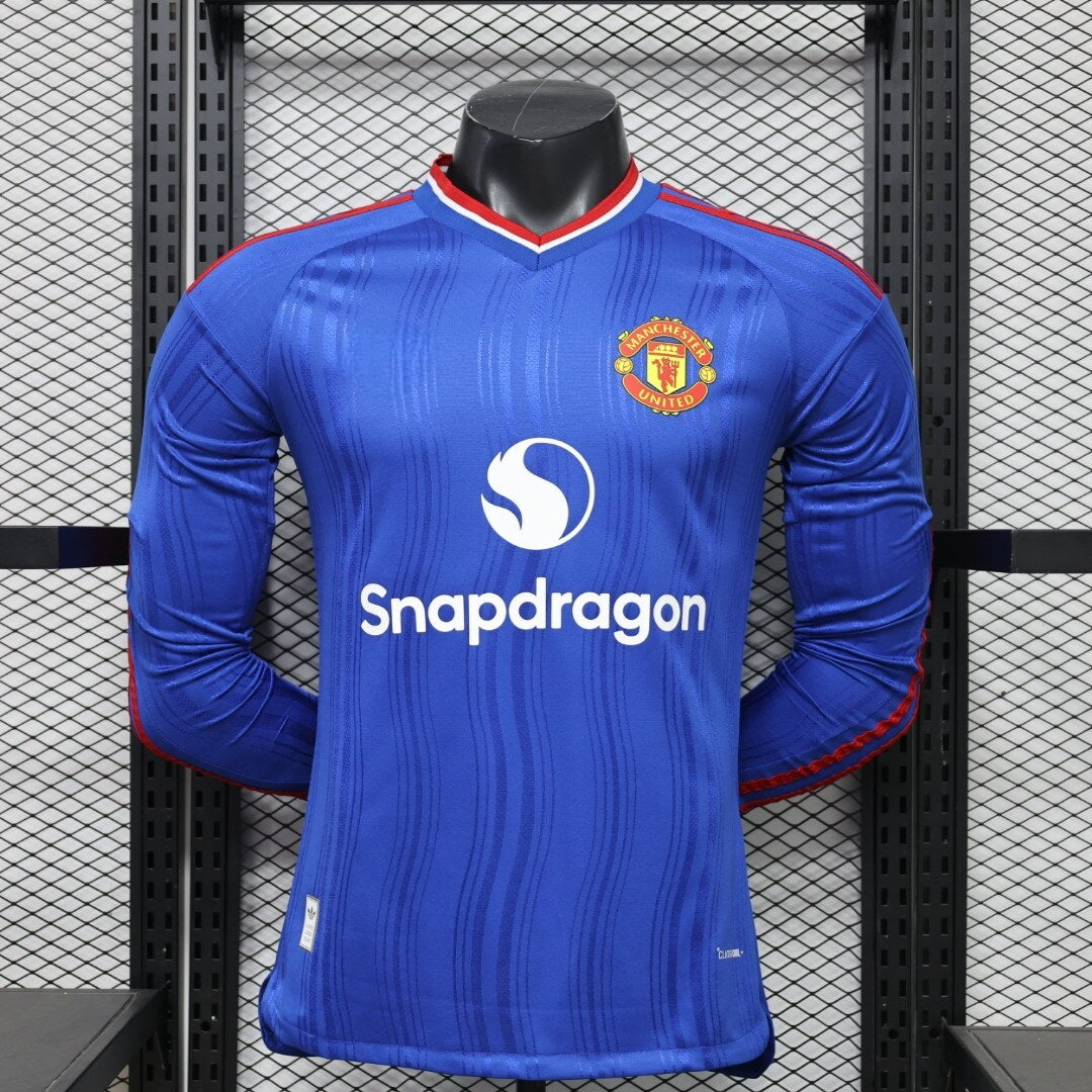 2026-27 Manchester United Auswärts Langarm Trikot Spieler S-2XL