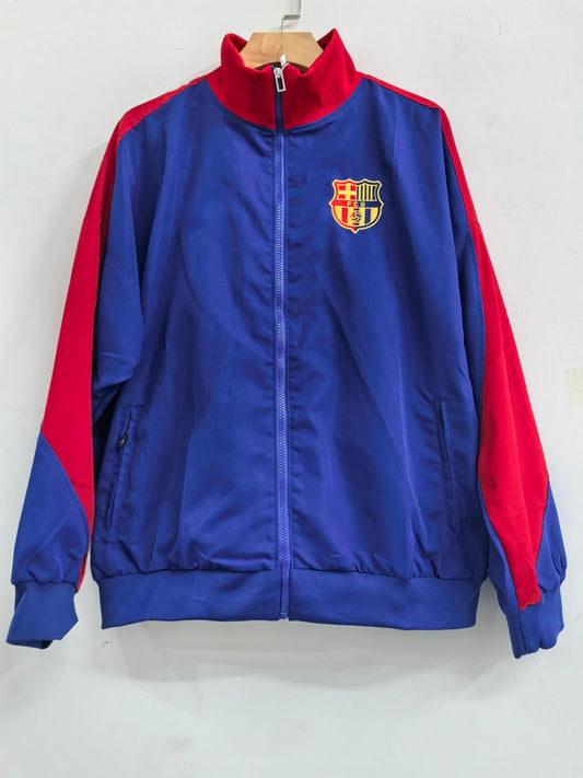 2025-26 Barcelona Blue Thick Embroidered Windbreaker S-2XL