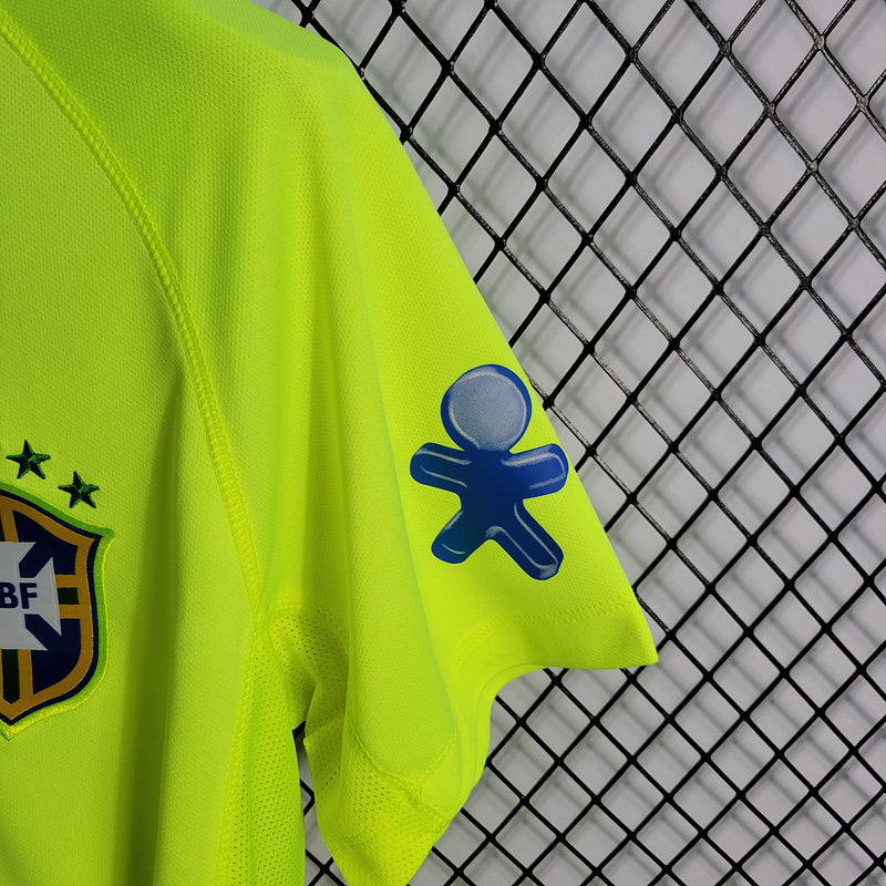 Brazil Training Suit Fluorescent Green All Sponsor Sizes S-XXL