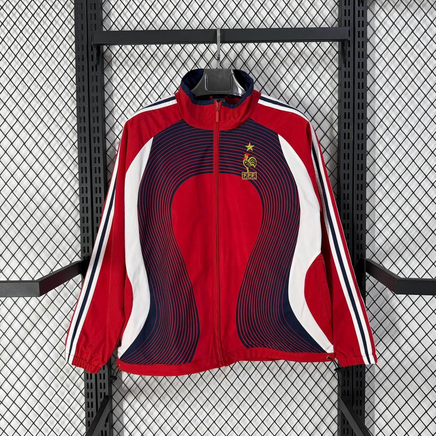 2025-26 France Team Classic Red Casual Training Windbreaker S-2XL