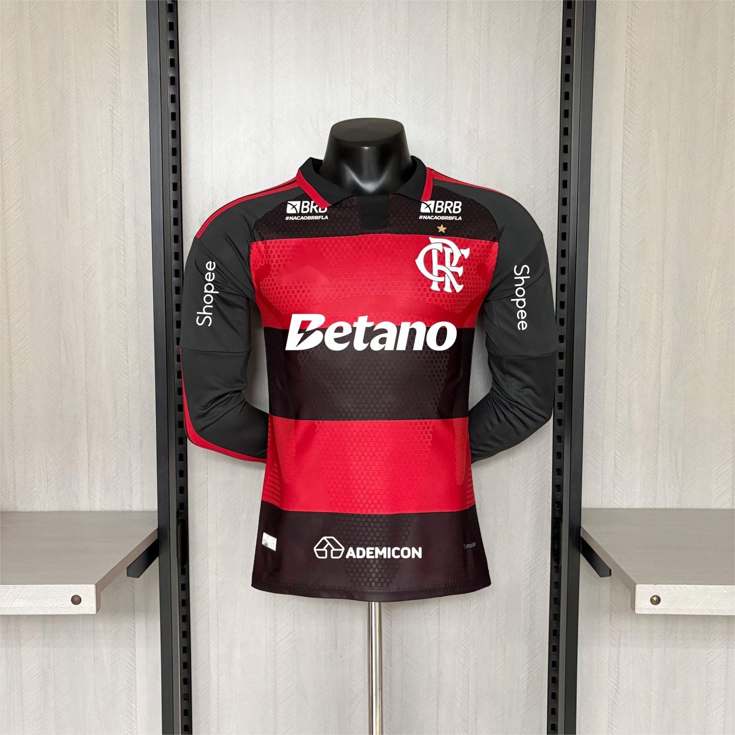 2026-27 Flamengo Home All Sponsors long-Sleeved Player S-3XL