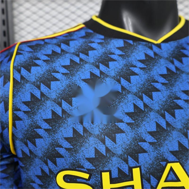 2026-27 Manchester United Away Blue with Black Player S-3XL