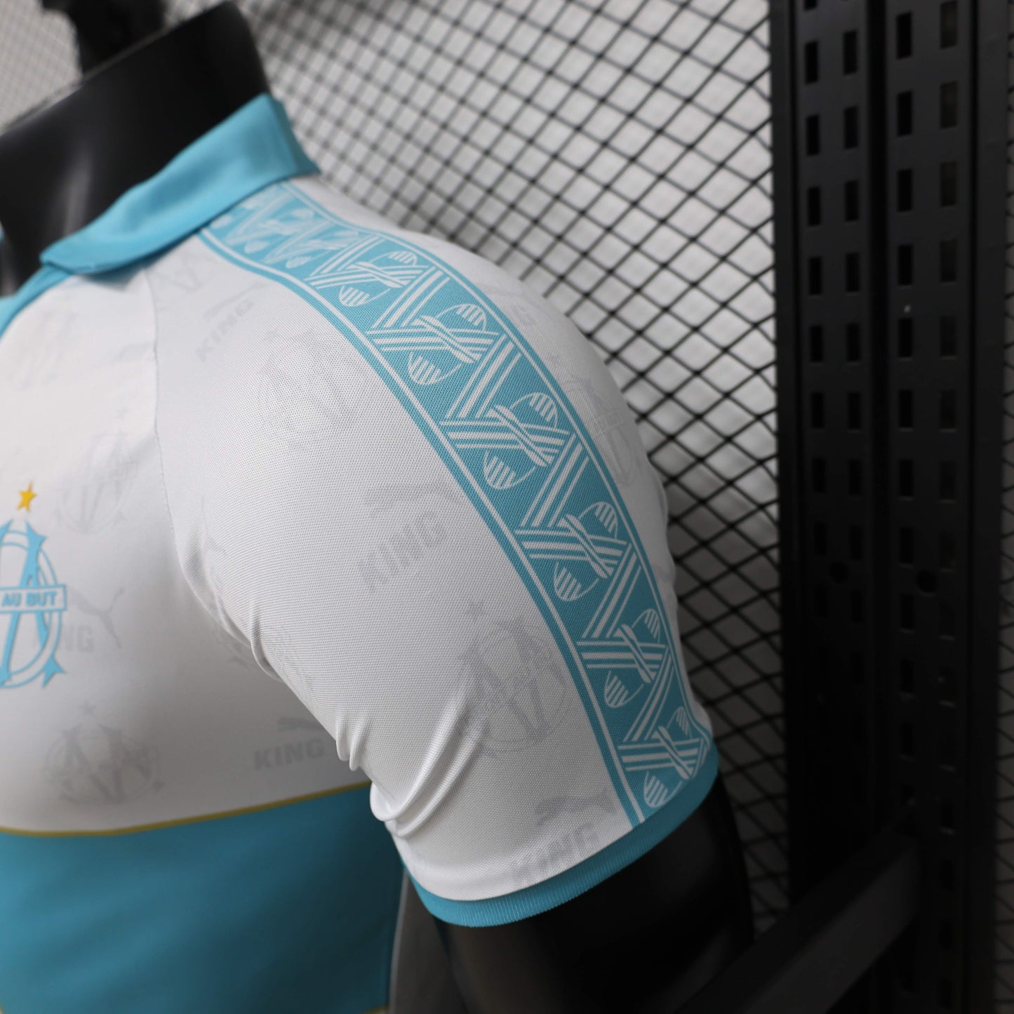 2026-27 Marseille White with Sky Blue Special Player S-2XL