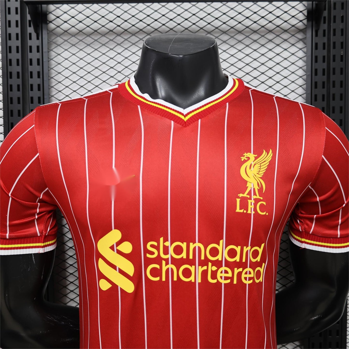 2026-27 Liverpool Home Red With White Pinstripe Player S-3XL