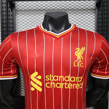 2026-27 Liverpool Home Red With White Pinstripe Player S-3XL