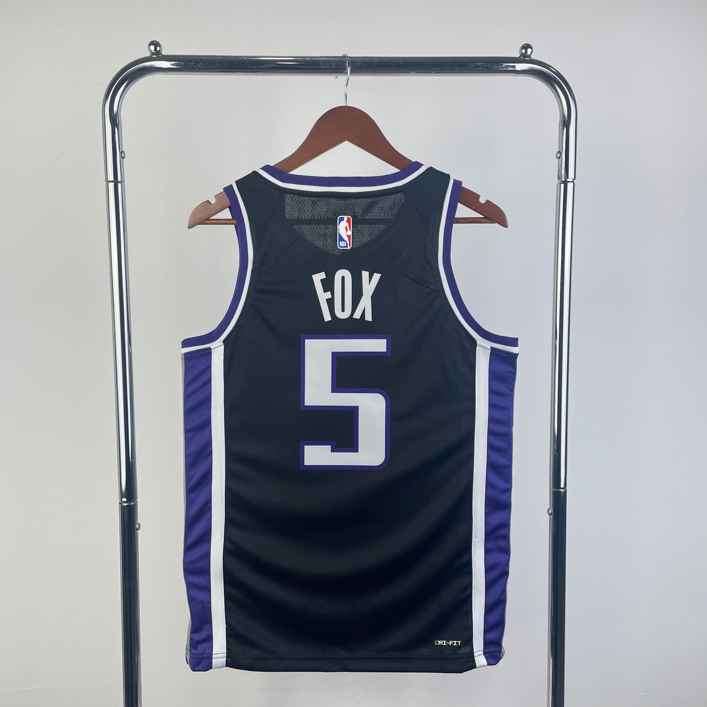 NBA 2024-25 Kings away black No. 5 FOX