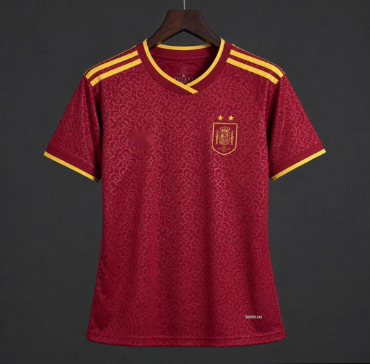 2026 Spanien Heimtrikot Damen Zwei Sterne Rot Sonderedition S-2XL