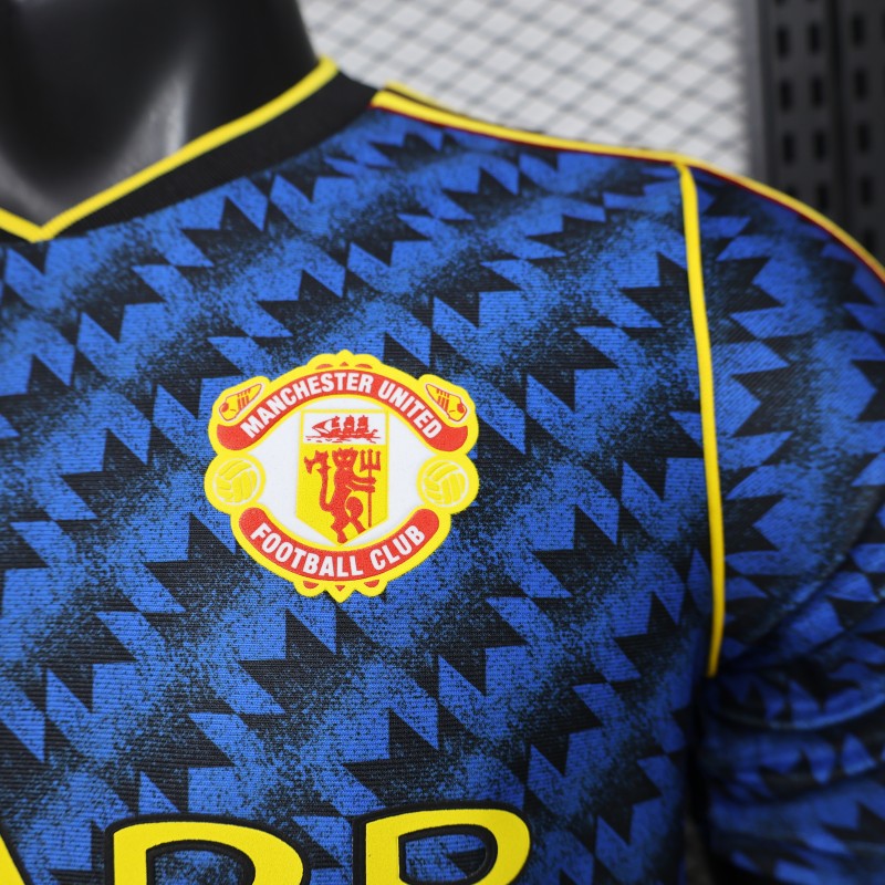 2026-27 Manchester United Away Blue with Black Player S-3XL