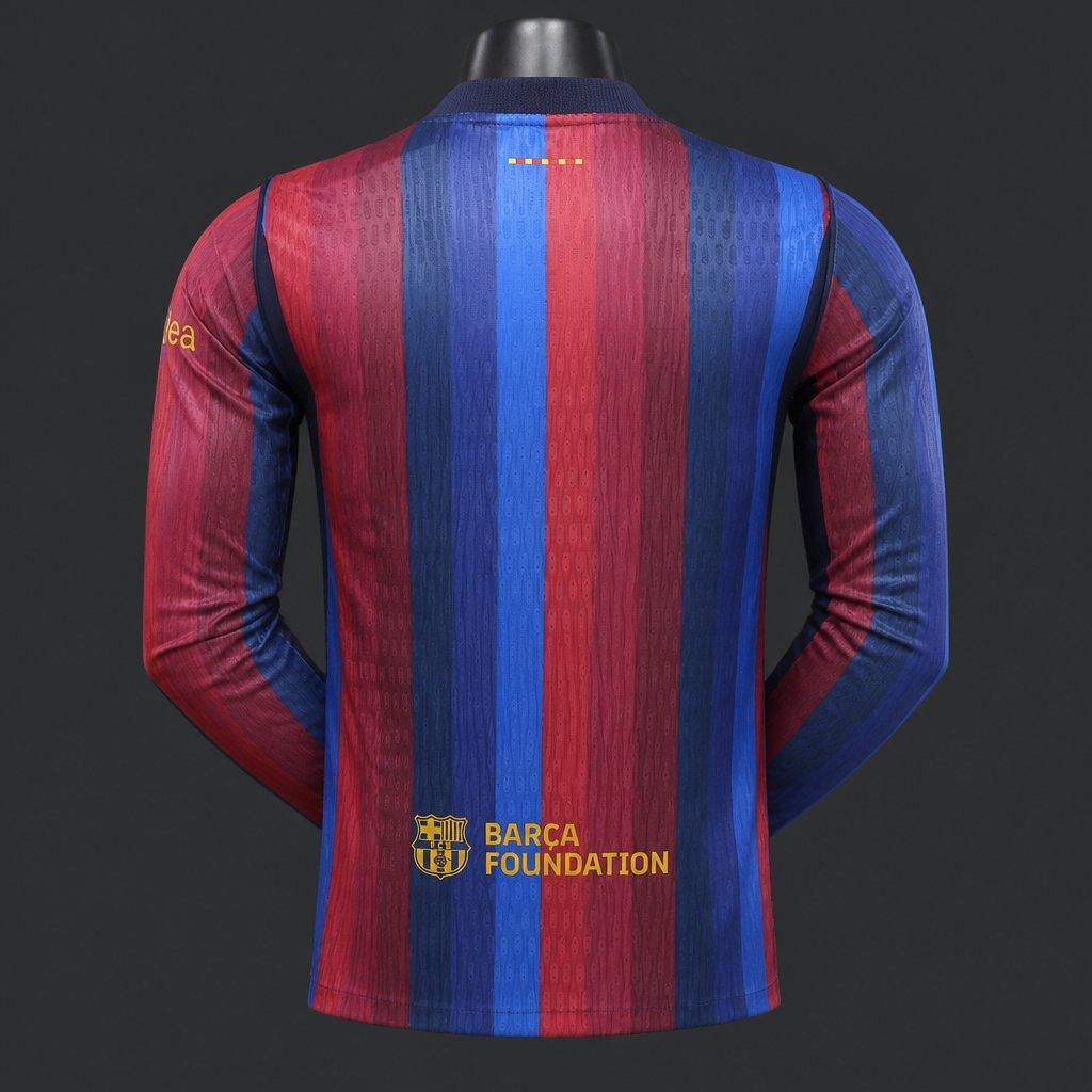2026-27 Barcelona Home Long Sleeve Player S-2XL